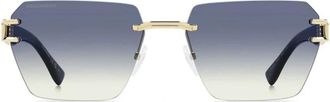 Dsquared2 D2 0173/S Zonnebril - unisex - Zonnebrillen - Geel - 58 MM - Accessoires