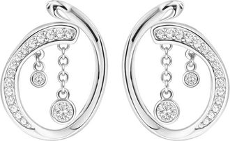Lucy Quartermaine Volcan Loops With White Topaz in Sterling Silver at Nordstrom