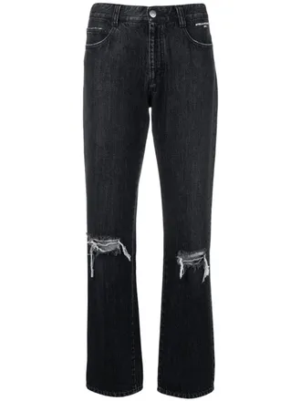 Stella McCartney Jeans effetto vissuto - Nero