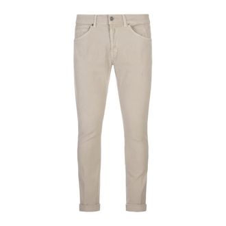 Dondup George Skinny Fit Beige Trousers