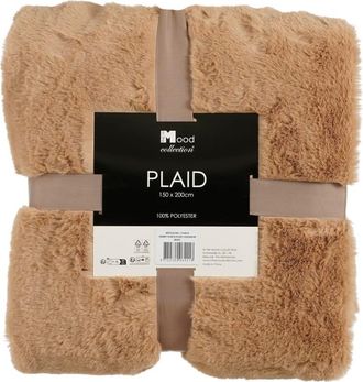 MiCa Decorations Manta bronte beige h2xb150xl200cm