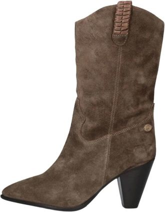 Fred De La Bretoniere Galia West Cowboylaars - Dames - Schoenen - Grijs - Maat: 40 EU Leer