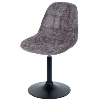 Hhg Silla De Comedor Hhg 893, Silla De Cocina Silla Giratoria, Acero Mvg Tela/textil Chenilla (465g/m&sup2;), Marr&oacute;n