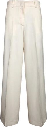 Msgm Msgm, Dames, Broeken, Wit, Maat: XS Viscose