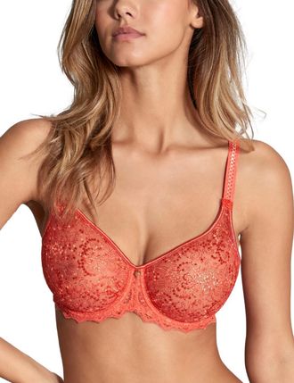 Empreinte Womens 07151 Cassiopee Full Cup Bra - Orange Polyamide/Polyester - Size 34C