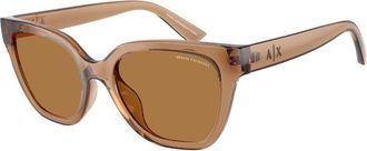 A|X Armani Exchange AX4164SU 839673 Womens Sunglasses Brown Size 53