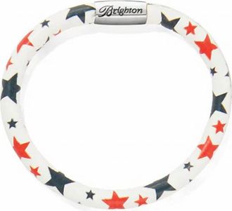 Brighton Womens Woodstock Bracelet In Red Blue Star