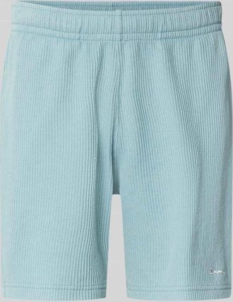 Champion Shorts mit Strukturmuster und elastischem Bund in Rauchblau, Gr&ouml;&szlig;e XXL