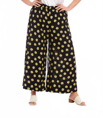 Karen Kane Wide-Leg Pants - Plus In Print