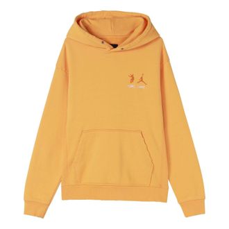Nike Jordan Air Jordan x union Crossover Casual Pullover Solid Color Logo hooded Long Sleeves Asia Edition Unisex Yellow DJ9525-771