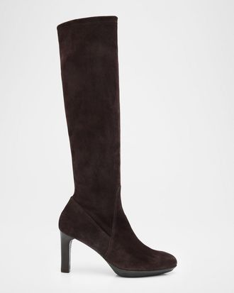 Aquatalia 90mm Rhumba Suede Knee-High Boots