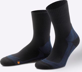 Camano Wandersocken CAMANO, Damen, Gr. 1, blau (marine), 34% Polyester, 33% Polyacryl, 21% Polyamid, 10% Wolle, 2% Elasthan, Socken Wandersocken