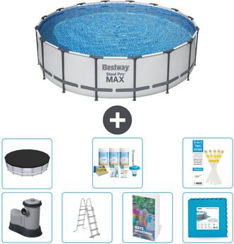 Bestway Piscina Bestway Steel Pro Max Redonda - 488x122 Cm - 8-piezas S536