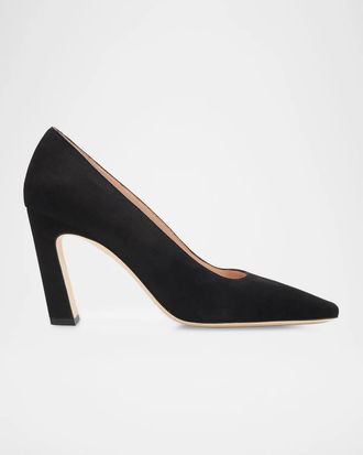 Stuart Weitzman 85mm Stassi Satin Pumps