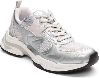 Ash Womens Rush Fashion Sneakers-Lightweight, Breathable, Stylish Trainers for Running, Walking, Gym and Casual wear, Silver, Grey, Purple, 2.5 UK
