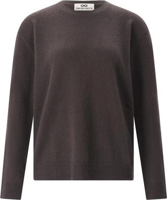 Sminfinity Fijne Gebreide Pullover - Dames - Cashmere truien - Bruin - L - Kasjmier - Truien & Vesten