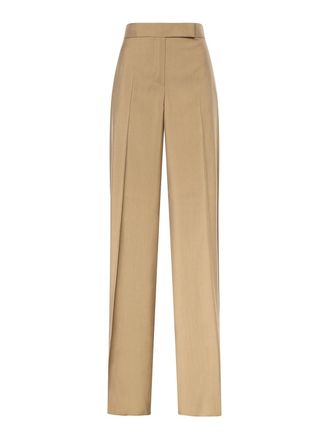 Max Mara Wool And Silk Poplin Trousers
