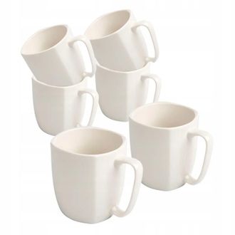 OEM Juego De 6 Tazas De Caf&eacute; Cuadradas Grandes Altom Design Regular De 400 Ml