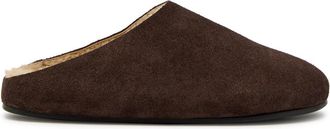 The Row The Row Hudson Suede Sliders - Brown - 41 (IT41 / UK8)