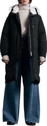 Rag & Bone Rae Hooded Puffer Coat in Black at Nordstrom Rack, Size Medium