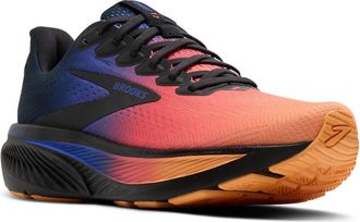 Brooks Mens Ghost 17 Running Shoe In 434 Night/blue/papaya