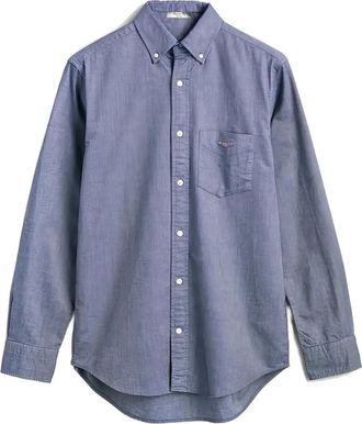 GANT pocket oxford shirt - Blauw