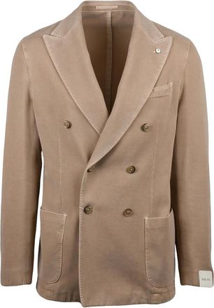 L.B.M. 1911 Double-Breasted Cotton and Cashmere Blend Blazer