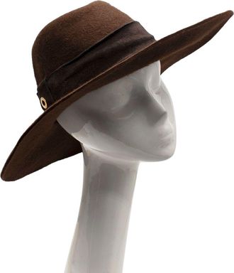 Loro Piana Hare Fur Brown Fedora Size M