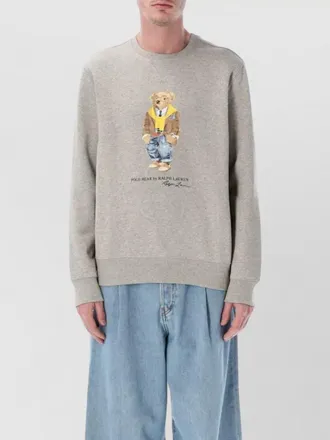 Polo Ralph Lauren bear fleece crewneck long sleeve sweatshirt