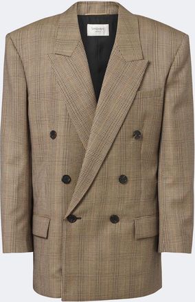 Saint Laurent Prince of Wales check wool blazer
