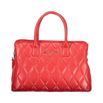 Valentino Handbags, female, Red, Size: ONE SIZE Polyethylene Handbag with Textured Finish
