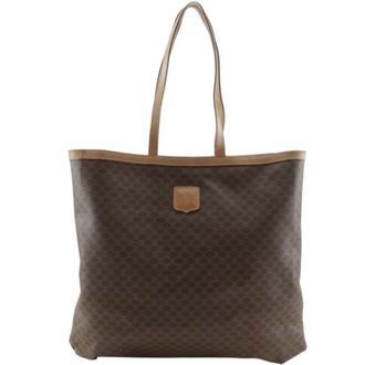 Celine Brown Pvc Tote Bag (Pre-Owned)