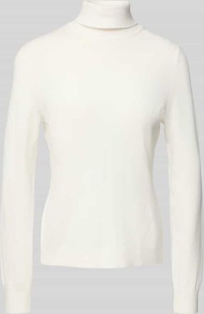 Comma Strickpullover mit Rollkragen in Weiss, Größe 34