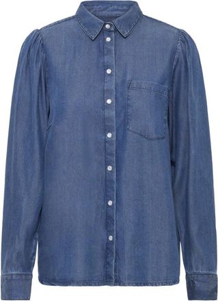 Ichi Ih Borgie Sh 2 - Dames - Overhemden - Blauw - L - Overhemden