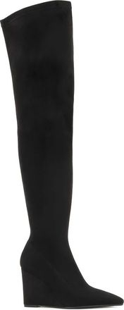 Kazar Over-knee laarzen - Dames - Over de knie laarzen - Zwart - 40 EU - Leer - Schoenen