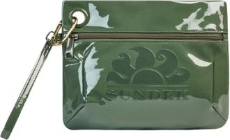 Sundek Tassen, unisex, Groen, ONE Size, Pochette met logo