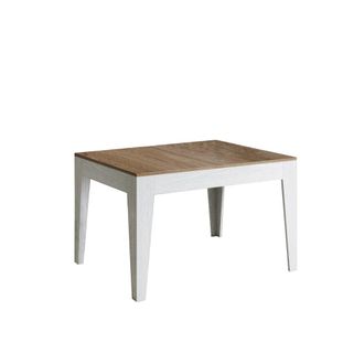 Itamoby Mesa extensible 90x120/180 cm efecto madera roble /fresno blanco