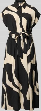 Mango Hemdblusenkleid mit Bindeg&uuml;rtel Modell NIKITA in Black, Gr&ouml;&szlig;e XL