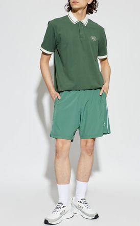 Emporio Armani Shorts With Printed Logo, Mens, Green