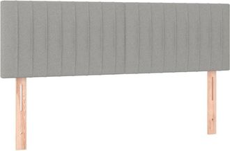 vidaXL Cabeceros 2 Unidades Tela Gris Claro 72x5x78/88 Cm Vidaxl