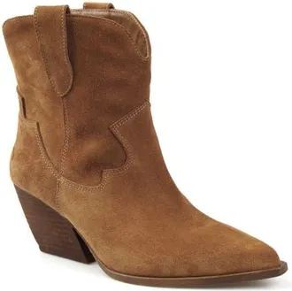 Zigi Soho Victoryy Pointed Toe Western Boot in Tan Suede at Nordstrom, Size 10
