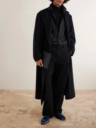 Christian Louboutin O Louvre Grosgrain-Trimmed Velvet Loafers