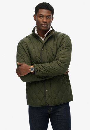 Superdry Steppjacke SUPERDRY QUILTED ESTATE JACKET, Herren, Gr. XXL, gr&uuml;n (surplus goods olive gr&uuml;n), Web, Obermaterial: 100% Polyester, unifarben mit Farbeins