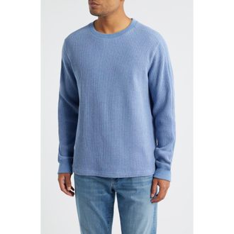 Rails Wade Long Sleeve Thermal T-Shirt in Blue Heather at Nordstrom Rack, Size Large
