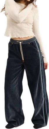 Daze Cozy Jean Wide Leg Pull-On Pants In Sky Whisper