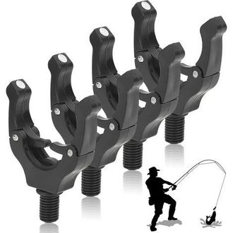 OEM Set Di 4 Portacanne Magnetici Da Pesca - Regolazione Automatica - Accessori Per Attrezzi