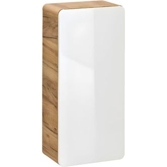 Vente-Unique Vente-unique - Colonna per bagno L35 x l22 x H75 cm Naturale e Bianco - aruba