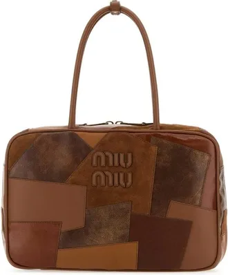 Miu Miu Multicolor Leather Shopping Bag