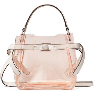 Tory Burch Mini Romy Clear Bucket Bag in Flamingo Pink at Nordstrom