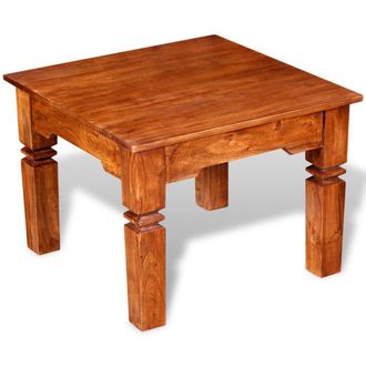 vidaXL Mesa De Centro De Madera Maciza 60x60x45 Cm Vidaxl